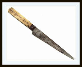 Antique American Gold Rush To Civil War Indian Trade Knife Gambler Engraved Grip