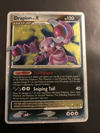Drapion Lv.  X 123/127 | Platinum | Ultra Rare | 2009 | Pokemon Tcg