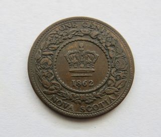 1862 Nova Scotia Large Cent Coin Coin -