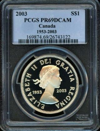 2003 $1 Pcgs Pr69dcam - 50th Anniversary Of Coronation