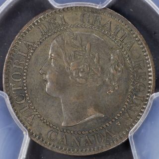 Cent 1859 Pcgs Au58 Canada Small Cent Narrow 9