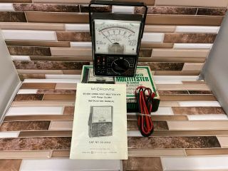 Vintage Radio Shack (micronta) 43 Range Multitester/multimeter W/ Leads
