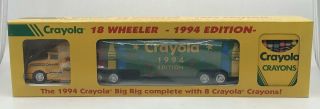 Crayola 1994 Edition 18 Wheeler With 8 Crayons Ln/box