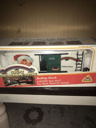 G Scale Train Bright Christmas Box Car 3799 2