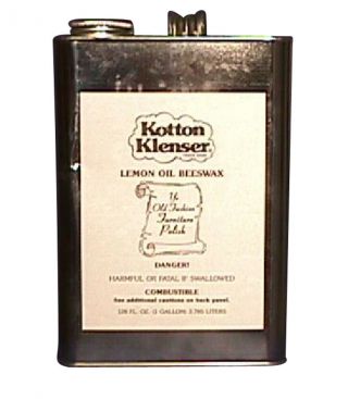 Kotton Klenser Lemon Oil Beeswax Preservative Polish 1 Gallon