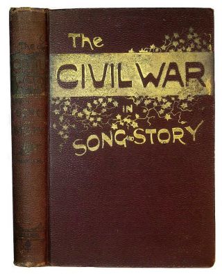 1889 Civil War Scrapbook U.  S.  Military Union Confederate Lincoln Slavery Antique