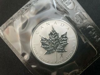 2004 Canada $5 1oz Libra Privy Mark Silver Maple Leaf Coin Zodiac Series