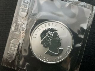 2004 Canada $5 1oz Libra Privy Mark Silver Maple Leaf coin Zodiac series 2