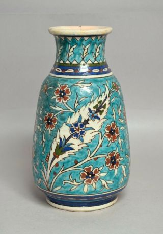 A Large Antique Palestine Iznik Pottery Vase,  29cm