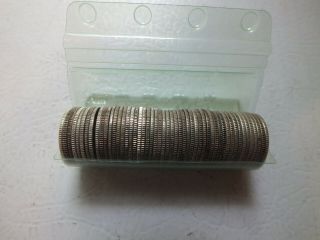 1967 Dimes Silver,  1 Roll Of 50 Coins Canada