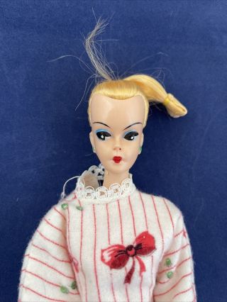 1960s Barbie Clone Blue Eyeliner Blonde Ponytail Puckered Lips Hong Kong 2