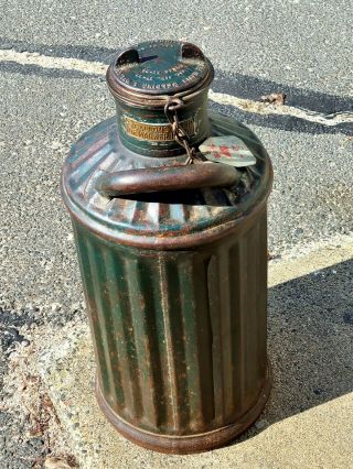 Antique 5 Gal.  Socony Gas Can For A Model A Or T Circa 1900 30 