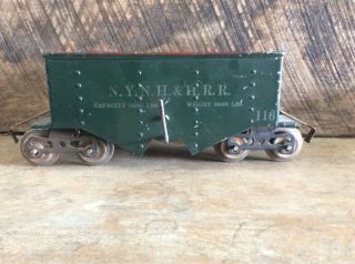Antique Lionell Standard Gauge,  Green,  Ny Nh & Hrr,  Coal Car,  116