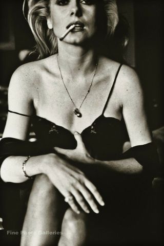 1976 Vintage Catherine Deneuve Movie Actress By Helmut Newton Photo Art 12x16