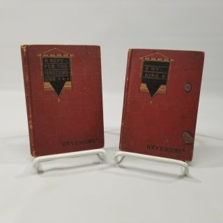 Antique Set Of 2 Volumes Of Havergal " Kept For The Master 