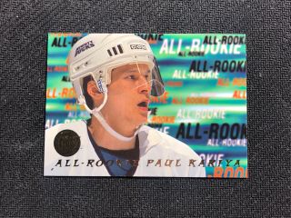 1995 - 96 Fleer Ultra Paul Kariya All - Rookie Gold Medallion Parallel 5