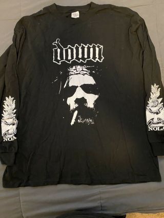 Down Vintage Bury Me In Smoke Ls Xl Shirt Pantera Superjoint Ritual Coc