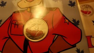 Canada 2007 Royal Canadian Mounted Police Coloured 25 Cent Coin In Set.
