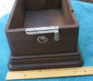 Antique Edison Home Cylinder Phonograph Model F Case With Hardware Stock Part F