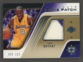 2004 - 05 Upper Deck Ultimate Game Patch Kobe Bryant Gu Patch 33/100 Lakers