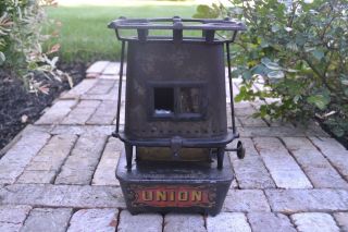Antique “union” Sad Iron Heater - Gardner,  Mass.  Usa
