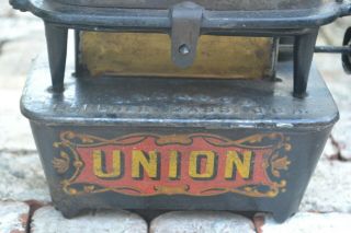Antique “Union” Sad Iron Heater - Gardner,  Mass.  USA 2