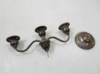 Weighted Sterling Candle Holder For Repair