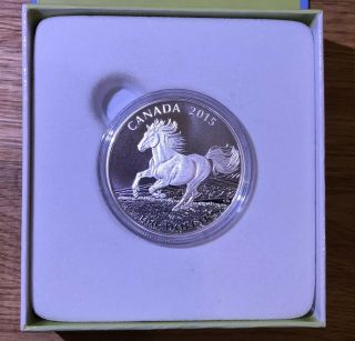$100 For $100 Fine Silver Coin - Canadian Horse (2015)