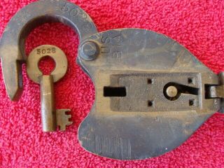 Bia Bureau Of Industrial Alcohol Lock Obsolete Brass Padlock Antique Slaymaker