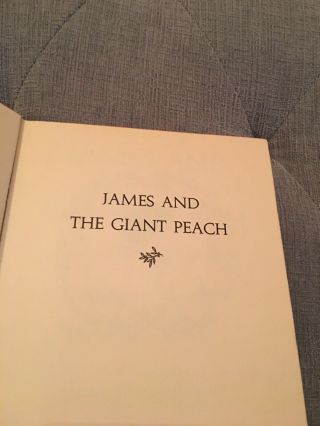 Rare 1961 James And The Giant Peach Book Antique,  by Roald Dahl 3