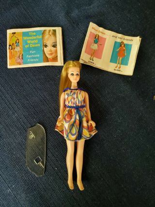 Vintage Dawn Doll Blonde 1970 Topper