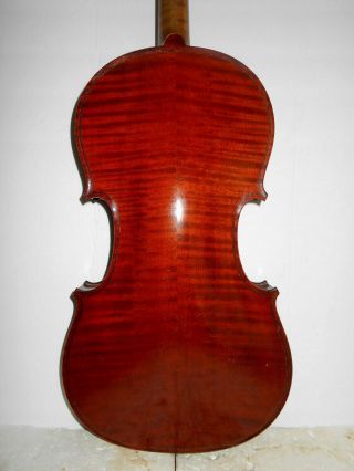 Vintage Old Antique " Carl Dressel - Berlin " 2 Pc Back Full Size Violin - Nr