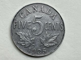 1925 Canadian Nickel - A Key Coin