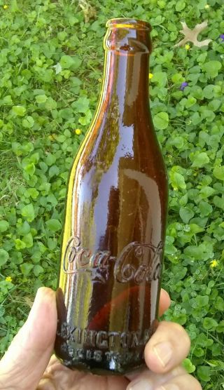 Amber Coca Cola Bottle Lexington Ky Brown Coke Bottles Kentucky Antiques