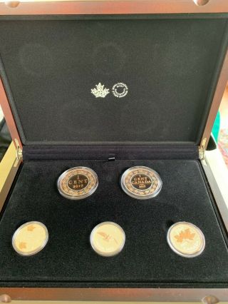 2017 Legacy Of The Penny Five - Coin Set From The Royal Canadian
