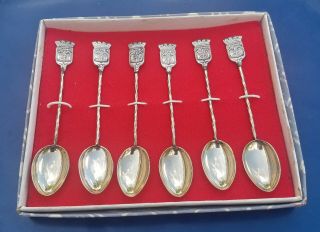 Vintage Silver Plate Set Of 6 Coffee/tea Spoons From Columbia
