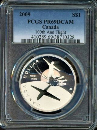 2009 $1 Pcgs Pr69dcam - 100th Anniversary Of Flight