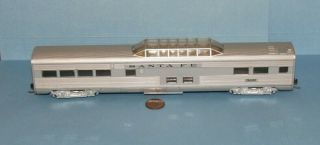 Ho Scale Santa Fe Railway Vista Dome Car 500 For Model Train Layout & Displays