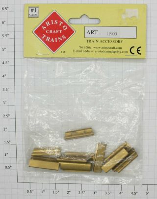 Aristo - Craft 11900 G Brass 1 - 1/8 " Long Rail Joiners (pack Of 12)