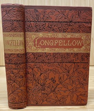Old The Early Poems Of Henry Wadsworth Longfellow Book 1888 Antique Victorian