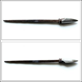 Yanone Iron Arrowhead Yari Yajiri Japanese Spear Edo Period