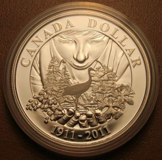 2011 Brilliant Uncirculated Silver Dollar 100th Anniversary Of Parks Canada