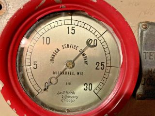 ' The Johnson System Automatic Temperature Regulation ' Antique Gage/Switch Panel 2