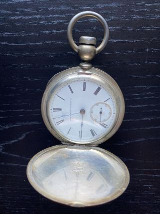 1873 Elgin H.  Z.  Culver Antique Pocket Watch Size 18s 15j Grade 62 Antique Key