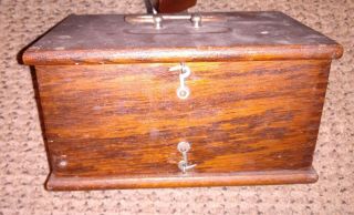 ANTIQUE RHEOTOME MEDICAL ELECTRO SHOCK THERAPY WOODEN BOX - QUACKERY MACHINE 3
