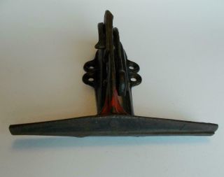 Antique Cast Iron Bench Mounting Hand Saw Sharpening Vise 9 " Jaws