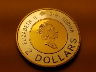 Canada 2000 Knowledge Toonie $2 Sterling Silver Proof Gem Coin. 2