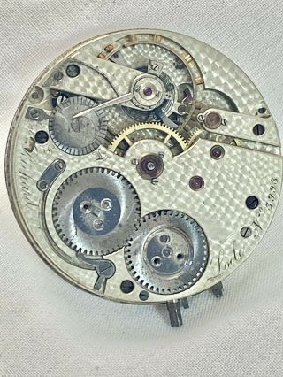 Large Edward Richard Swiss Antique Pocket Watch Movement Locle