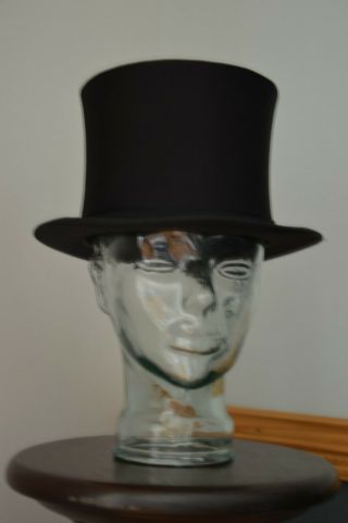 Antique Stetson Silk Collapsible Top Hat " White House Men 