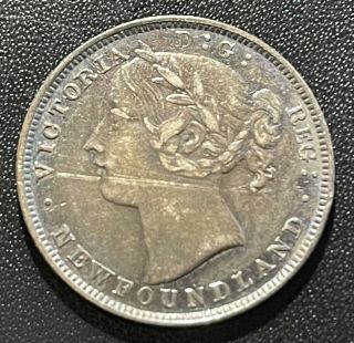 Canada (newfoundland) 1865 20 Cents Coin: Victoria